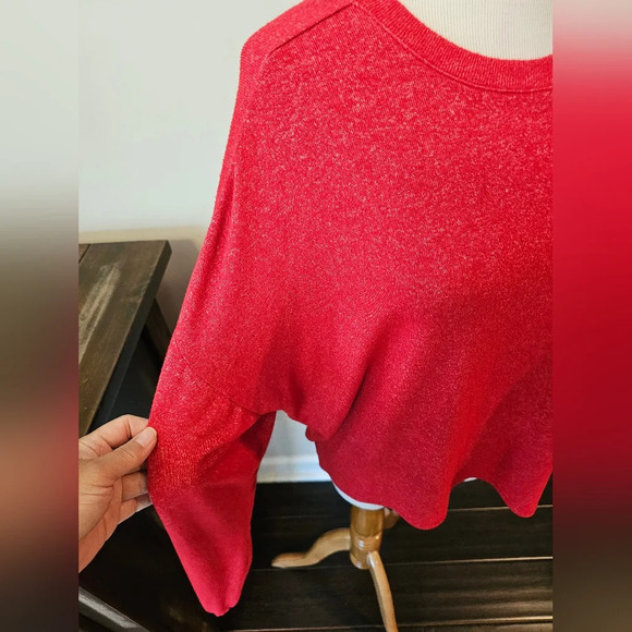 Z by Zella Women's •Size Large• Red Lounge Athleisure Drop Shoulder Space Dye - Picture 5 of 9